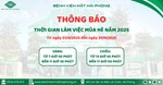 Thông báo giờ làm việc mùa hè năm 2025