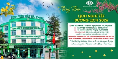 THÔNG BÁO LỊCH NGHỈ TẾT DƯƠNG LỊCH 2026