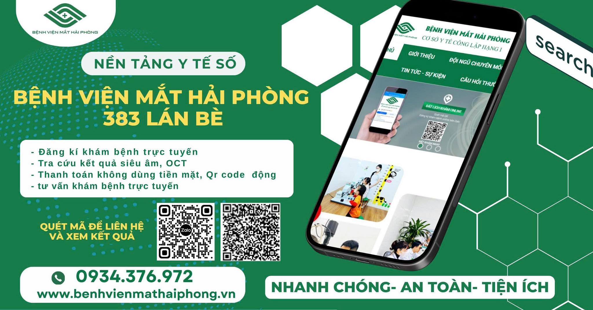 KHÁM MẮT THÔNG MINH – BỆNH ÁN ĐIỆN TỬ TẠI BỆNH VIỆN MẮT HẢI PHÒNG